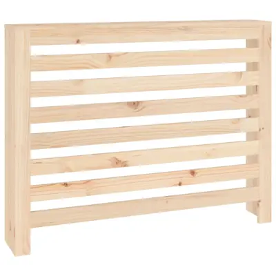 vidaXL Pokrov za radiator 108,5x19x84 cm trdna borovina