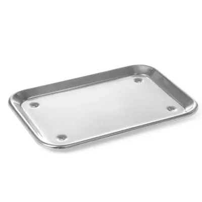 Pladenj z nogami za predstavitev hrane, jeklo, 240x170 mm - Hendi 407202