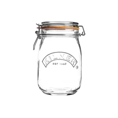 KIL-Jar 1 l Round Clip Top Jar
