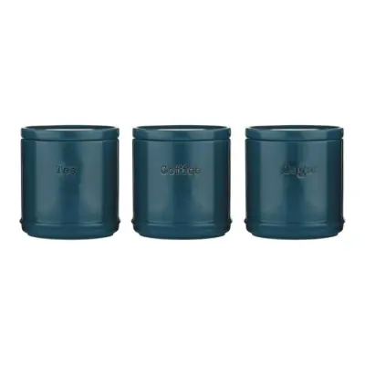 PK-Set 3 keramičnih posod. tealblue, poudarki