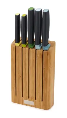 JJ-Set bambusovih blokov s 5 noži Elevate, multi