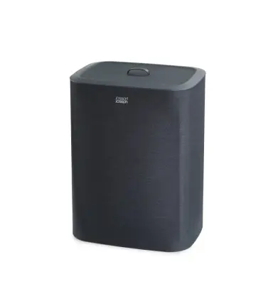 JJ-dvojni koš za perilo 90l. Tota Trio črna