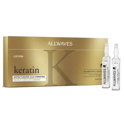 ALLWAVES Ampule proti izpadanju las s keratinom 12 kos