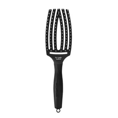 OLIVIA GARDEN Fingerbrush Krtača za lase, črna