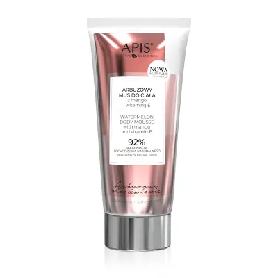 Osvežitev iz lubenice Apis, mousse za telo iz lubenice z mangom in vitamini. E 200 ml