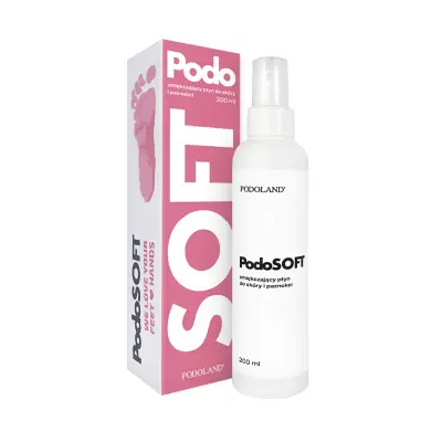 Podoland PodoSoft mehčalna tekočina za kožo in nohte 200 ml