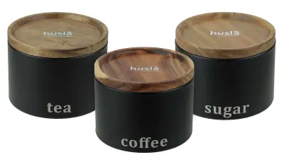 HUSLA SET KUHINJSKIH POSOD črna 73949