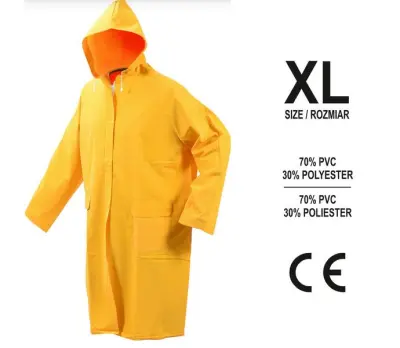 Vorel dežni plašč velikosti xl rumena 74631
