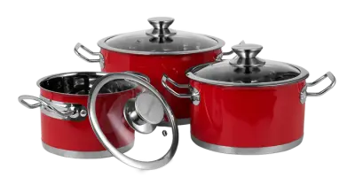 Vintage Cuisine 3-delne lončke iz nerjavečega jekla