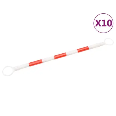 vidaXL Zložljive palice za prometni stožec 10 kosov ABS 116-197 cm