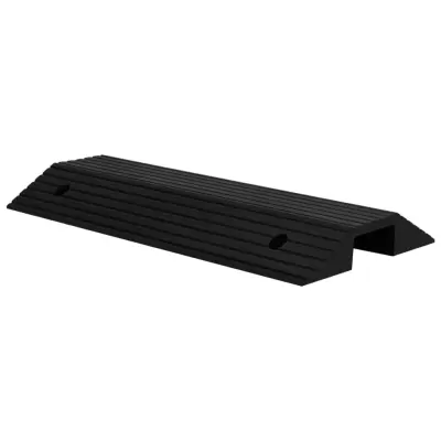 vidaXL Klančina za prag v obliki mostu 80x40x8 cm guma