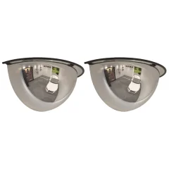 vidaXL Panoramsko prometno ogledalo 2 kosa Ø40 cm akril