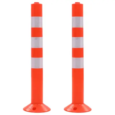 vidaXL Cestni stebriček 2 kosa plastika 75 cm