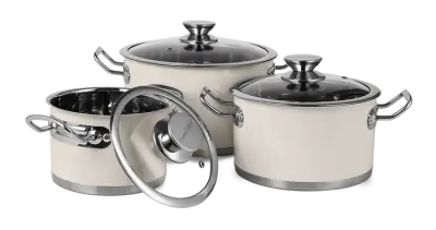 Vintage Cuisine 3-delne lončke iz nerjavečega jekla