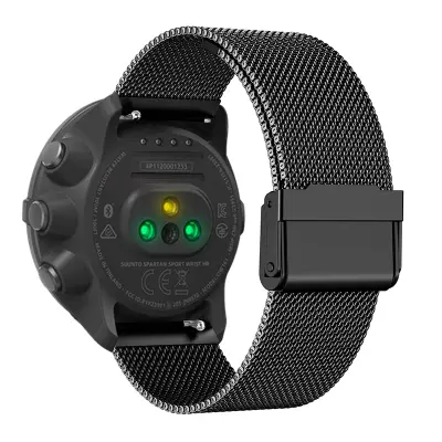 Pašček za uro iz nerjavečega jekla za Suunto 9 Baro/7/d5/Spartan Black 24 mm