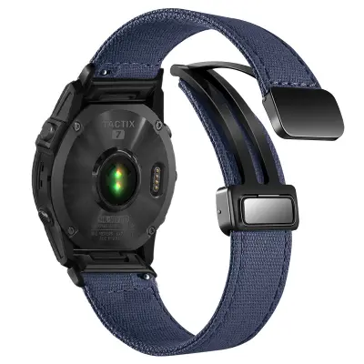 Najlonski platneni pašček za uro za Garmin Fenix 7X/6X Blue 26 mm