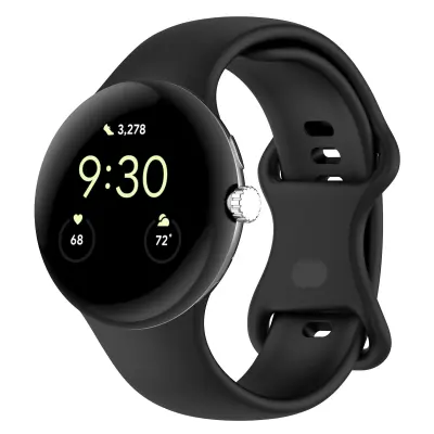 Silikonski pašček za uro Google Pixel Watch 3 Black L