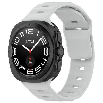 Silikonski pašček za uro Samsung Watch Ultra 47 mm s kvadratno zaponko Grey