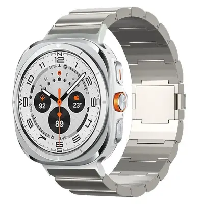 Magnetni pašček iz titana za Samsung Galaxy Watch 7 Ultra Silver