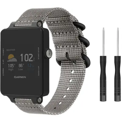 Najlonski pas za uro Garmin Vivoactive Acetate Grey