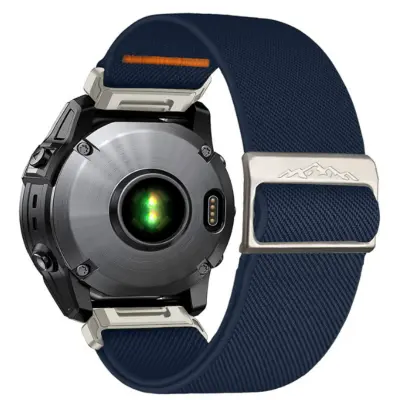 Najlonski elastični pašček za uro Garmin Descent MK3i Blue 22 mm