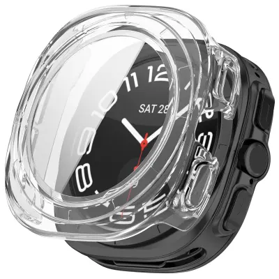 Ovitek Samsung Watch Ultra 47 mm z vgrajeno zaščito zaslona Transparent