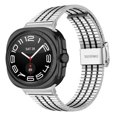 Pašček za uro za Samsung Galaxy Watch Ultra - 47 mm Sliver+Black