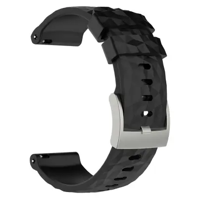 Silikonski zapestni trak za Suunto Spartan Sport Wrist HR Baro Black
