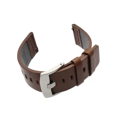 24 mm usnjen pašček za uro Suunto 9 in pametno uro Fossil coffee