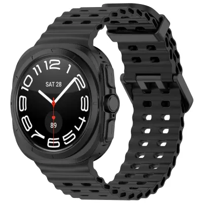 Silikonski pašček za uro Samsung Watch Ultra 47 mm Black