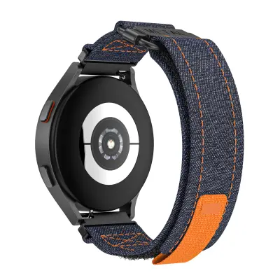 20 mm Canvas pas za uro za Samsung Galaxy Watch Active 1/2, Galaxy Watch 4 Blue
