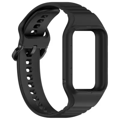 Silikonski pas za uro z okvirjem za Xiaomi Mi Band 8 Pro Black