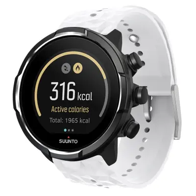Silikonski pašček za uro Suunto White  Suunto 24mm
