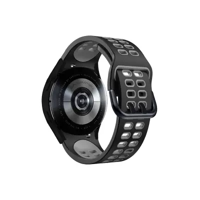 Silikonska zapestnica za Samsung Watch 4/5 Black+Grey
