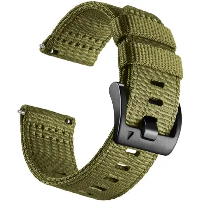 Najlonski pašček za uro za pametno uro Garmin Forerunner 255/265/245 Green S