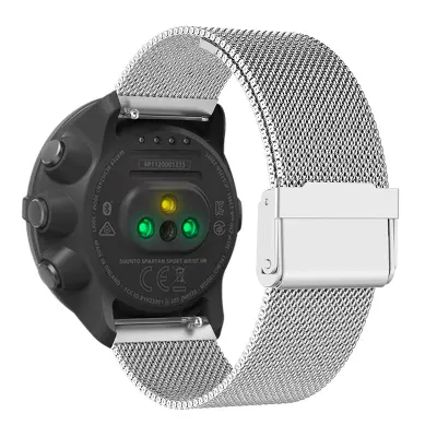 Pašček za uro iz nerjavečega jekla za Suunto 9 Baro/7/d5/Spartan Silver 24 mm
