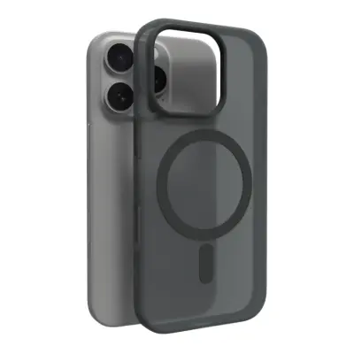 PURO iPhone 16 Silikon Daylight MagSafe črn ovitek