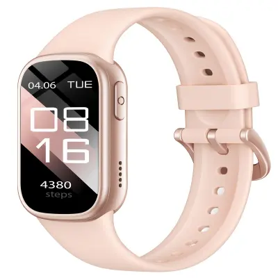 Pametna ura z Bluetoothom in nadzorom zdravja Pink