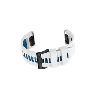 Silikonski pašček za uro Garmin Fenix Series White + Blue