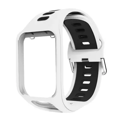 Silikonski pas za uro TomTom Smartwatch White+Black