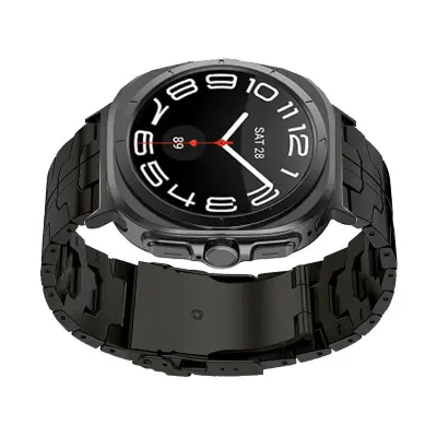 Pašček za uro Iron Man Edition iz titana za Samsung Galaxy Watch 7 Ultra 47 mm Black