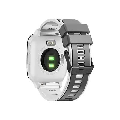 Silikonski pašček za uro za serijo Garmin Venu 2 White+Grey