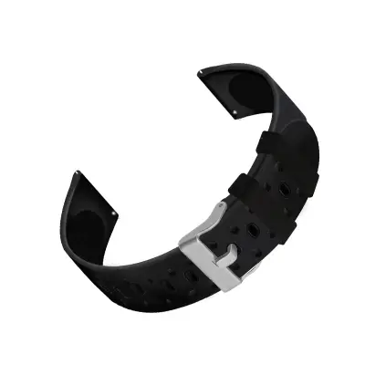 Silikonski pašček za uro za Garmin Venu 2 Plus & Garmin 245, Samsung Galaxy, Huawei Watch Black