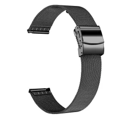 Pašček za uro iz nerjavečega jekla za Huawei Watch 2/Garmin Vivoactive 3, 20 mm Black