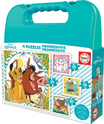 Progresivni kovček Disney Animals - 12+16+20+25 (EDU19309)