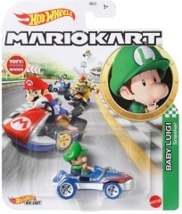 Hot Wheels Mario Kart - Baby Luigi, Superge