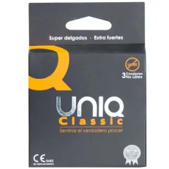 Uniq - klasični kondomi brez lateksa 3 enote