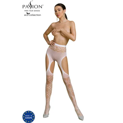 PASSION - ECO COLLECTION BODYSTOCK ECO S005 WHITE BLANCO ENA VELIKOST