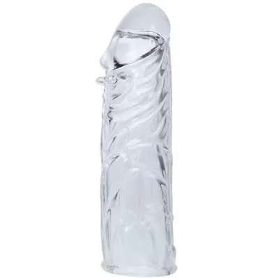 Prozoren silikonski tulec za penis 13 cm