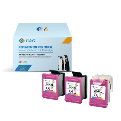 Paket 3 recikliranih tribarvnih kartuš Hp 304 Xl N9K07Ae/N9K05Ae